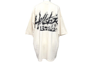新品未使用品 Hellstar studious ヘルスター sleeve tee tシャツ コットン ベージュ プリント BAEB6FB6 サイズL 4c071922