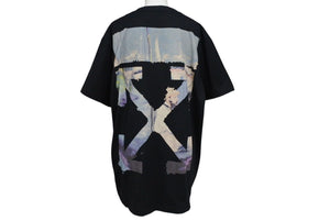 新品未使用品 OFF-WHITE オフホワイト 半袖Tシャツ ブラック マルチカラー サイズXXS 23B90CA6 中古 4c071925 