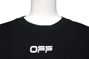 未だ未使用品 OFF-WHITE オフホワイト エアポートテープ TEE 半袖Tシャツ ブラック サイズXS OMAA027S201850 中古 4c071926 