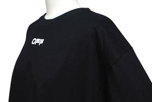 未だ未使用品 OFF-WHITE オフホワイト エアポートテープ TEE 半袖Tシャツ ブラック サイズXS OMAA027S201850 中古 4c071926 