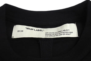 未だ未使用品 OFF-WHITE オフホワイト エアポートテープ TEE 半袖Tシャツ ブラック サイズXS OMAA027S201850 中古 4c071926 