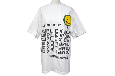新品未使用 CPFM × Complex com T Tシャツ プリント ホワイト コットン 141685 タグ付き サイズS 中古 4c071928