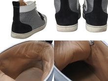 Load image into Gallery viewer, CHRISTIAN LOUBOUTIN クリスチャンルブタン ルイススパイク キャンバス レザー スタッズ サイズ42 美品 中古 4c071934