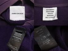 Load image into Gallery viewer, VETEMENTS ヴェトモン 17AW 刺繍スウェット パーカー プリント コットン パープル WF17TP9 良品 4c071935