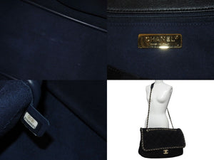 極美品 CHANEL シャネル PharrellCapsuleCollection ファレルカプセルコレクション ブラグマイバッグ XXL 27番台 ブラック 中古 4c071972