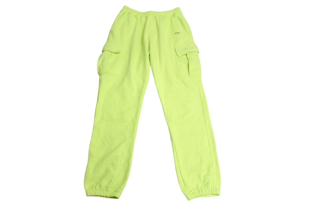 OFFWHITE オフホワイト セットアップ スウェットパンツ コットン ネオンイエロー サイズL 美品 中古 4c071981 