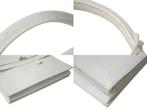 HERMES エルメス KELLY DEPECHES 38 ケリーデペッシュ38 ビジネスバッグ □J刻印 エプソン ホワイト シルバー金具 美品 中古 4c071988