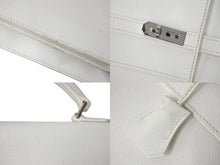 Load image into Gallery viewer, HERMES エルメス KELLY DEPECHES 38 ケリーデペッシュ38 ビジネスバッグ □J刻印 エプソン ホワイト シルバー金具 美品 中古 4c071988