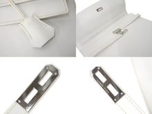 Load image into Gallery viewer, HERMES エルメス KELLY DEPECHES 38 ケリーデペッシュ38 ビジネスバッグ □J刻印 エプソン ホワイト シルバー金具 美品 中古 4c071988