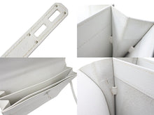 Load image into Gallery viewer, HERMES エルメス KELLY DEPECHES 38 ケリーデペッシュ38 ビジネスバッグ □J刻印 エプソン ホワイト シルバー金具 美品 中古 4c071988