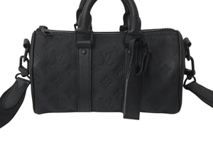 極美品 LOUIS VUITTON ルイヴィトン キーポル バンドリエール25 ショルダーバッグ ハンドバッグ モノグラムトリヨン M20900 中古 4c071989