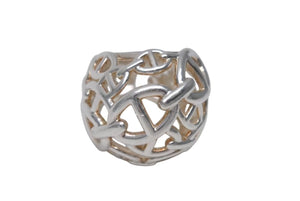 極美品 HERMES エルメス アンシェネTGM 指輪 リング アクセサリー シルバー925 15.5g サイズ10.5号 中古 4c072015