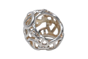 極美品 HERMES エルメス アンシェネTGM 指輪 リング アクセサリー シルバー925 15.5g サイズ10.5号 中古 4c072015