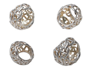 極美品 HERMES エルメス アンシェネTGM 指輪 リング アクセサリー シルバー925 15.5g サイズ10.5号 中古 4c072015