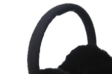 Load image into Gallery viewer, 極美品 CHANEL シャネル イヤーマフ 耳あて A54573 カメリア ココマーク ラインストーン ウール ラパン ブラック 中古 4c072017