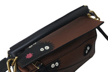Load image into Gallery viewer, 極美品 LOEWE ロエベ × スタジオジブリ ススワタリ ミニ パズル 2WAY ハンドバッグ 千と千尋の神隠し マックロクロスケ ブラウン カーフスキン 中古 4c072411