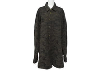 Load image into Gallery viewer, FAITH CONNEXION フェイスコネクション ウールオーバーサイズカモロングシャツ 迷彩 サンプル 美品 中古 4c072413
