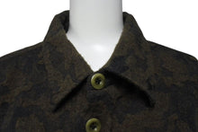 Load image into Gallery viewer, FAITH CONNEXION フェイスコネクション ウールオーバーサイズカモロングシャツ 迷彩 サンプル 美品 中古 4c072413