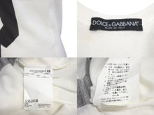 Load image into Gallery viewer, DOLCE&amp;GABBANA ドルチェアンドガッバーナ タンクトップ ノースリーブ DGロゴ 38 ホワイト 美品 中古 4c072426
