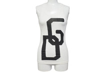 Load image into Gallery viewer, DOLCE&amp;GABBANA ドルチェアンドガッバーナ タンクトップ ノースリーブ DGロゴ 38 ホワイト 美品 中古 4c072426