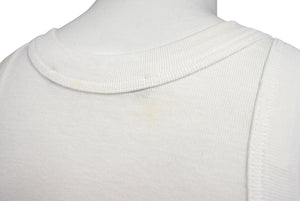 DOLCE&GABBANA ドルチェアンドガッバーナ タンクトップ ノースリーブ DGロゴ 38 ホワイト 美品 中古 4c072426