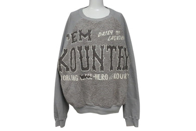 KAPITAL キャピタル Grizzly Print Sweat グリズリー プリント スウェット グレー コットン K2311LC170 サイズ2 美品 中古 4c072429