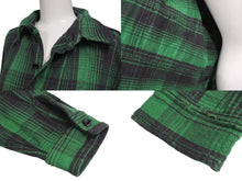 Load image into Gallery viewer, saint mxxxxxx セントマイケル FRNL CHECK SHIRTS FRNL チェックシャツ サイズ L グリーン ブラック SM-YS8-0000-024 美品 中古4 c072462
