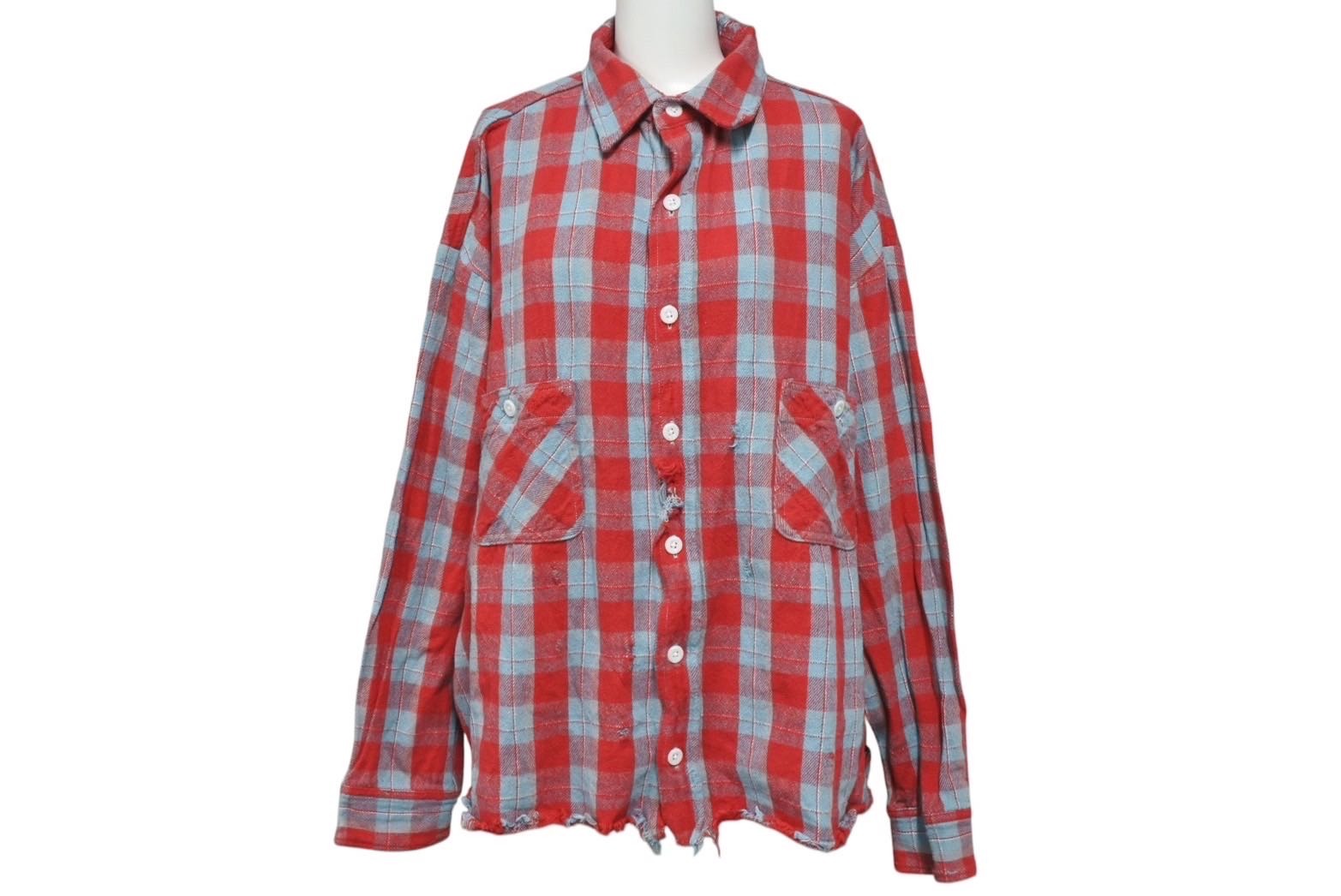 極美品 SAINT MICHAEL セントマイケル FRNL CHECK SHIRT 極美品 SAINT MICHAEL セントマイケル FRNL CHECK SHIRT