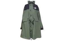 画像をギャラリービューアに読み込む, THE NORTH FACE × sacai ザ ノースフェイス サカイ 17AW ナイロンモッズコート カーキ NP6171SA サイズロゴS 美品 中古 4c072476 