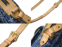Load image into Gallery viewer, [USED/中古]LOUIS VUITTON ルイ・ヴィトン ショルダーバッグ M95348 カメラ バッグ ブルー モノグラムデニム レザー ゴールド金具 Bランク 中古 4b003928