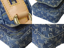 Load image into Gallery viewer, [USED/中古]LOUIS VUITTON ルイ・ヴィトン ショルダーバッグ M95348 カメラ バッグ ブルー モノグラムデニム レザー ゴールド金具 Bランク 中古 4b003928