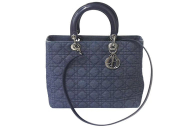 CHRISTIAN DIOR クリスチャンディオール LADYDIOR レディディオール カナージュ 2WAY ショルダー ハンドバッグ MA1929 美品 中古 4c072498