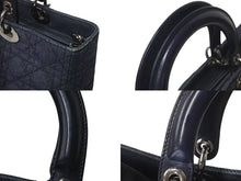 Load image into Gallery viewer, CHRISTIAN DIOR クリスチャンディオール LADYDIOR レディディオール カナージュ 2WAY ショルダー ハンドバッグ MA1929 美品 中古 4c072498