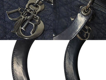 Load image into Gallery viewer, CHRISTIAN DIOR クリスチャンディオール LADYDIOR レディディオール カナージュ 2WAY ショルダー ハンドバッグ MA1929 美品 中古 4c072498