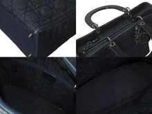 Load image into Gallery viewer, CHRISTIAN DIOR クリスチャンディオール LADYDIOR レディディオール カナージュ 2WAY ショルダー ハンドバッグ MA1929 美品 中古 4c072498
