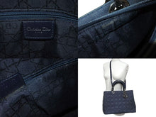 Load image into Gallery viewer, CHRISTIAN DIOR クリスチャンディオール LADYDIOR レディディオール カナージュ 2WAY ショルダー ハンドバッグ MA1929 美品 中古 4c072498