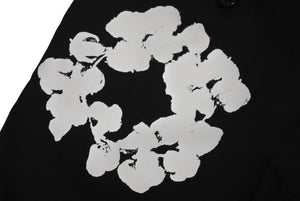 新品未使用 saint mxxxxxx × DENIM TEARS セントマイケル デニムティアーズ パンツ スラックス サイズ 52 ブラック SM-YS1-0000-C49 中古 4c072532