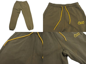 drew house ドリューハウス secret シークレット セットアップ パーカー パンツ カーキ イエロー ブラック サイズXL/M美品 中古 4c072548