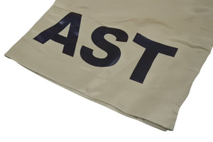 ASTRUM アストルム ナイロンパンツ ボトムロゴ レーザー製 コットン ベージュ ブラック サイズM 美品 中古 4c072549 