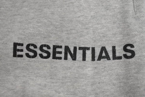 essential エッセンシャル スウェットパンツ フロントロゴ 裏起毛 コットン ポリエステル グレー サイズS 美品 中古 4c072551