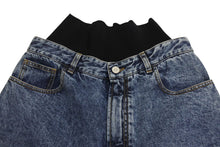 Load image into Gallery viewer, 新品未使用 Alaia アライア Wide Leg Denim Jeans With Stretch Knit Waistband デニムパンツ ジーパン AA9P01556T 中古 4c072581