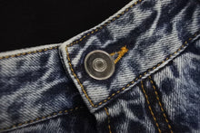 Load image into Gallery viewer, 新品未使用 Alaia アライア Wide Leg Denim Jeans With Stretch Knit Waistband デニムパンツ ジーパン AA9P01556T 中古 4c072581