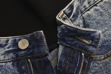 Load image into Gallery viewer, 新品未使用 Alaia アライア Wide Leg Denim Jeans With Stretch Knit Waistband デニムパンツ ジーパン AA9P01556T 中古 4c072581