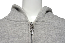 Load image into Gallery viewer, CHROME HEARTS クロムハーツ ジップアップ パーカー ダガー クロスパッチ サイズM グレー 美品 中古 4c072583