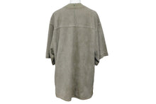 Load image into Gallery viewer, HERMES エルメス インディアン 先住民 半袖Tシャツ トップス スウェードレザー カーキ ブラウン 美品 中古 4c072584