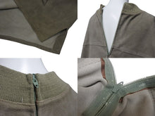 Load image into Gallery viewer, HERMES エルメス インディアン 先住民 半袖Tシャツ トップス スウェードレザー カーキ ブラウン 美品 中古 4c072584