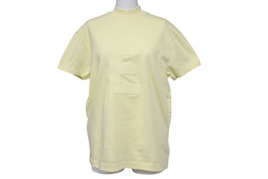 新品未使用 ESSENTIALS エッセンシャル FEAR OF GOD フィアオブゴッド 半袖Tシャツ ベトナム製 コットン イエロー サイズ4/5 中古 4c072585