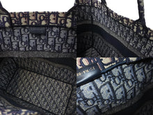 Load image into Gallery viewer, Christian Dior クリスチャンディオール ブックトート トートバッグ 50-MA-0230 オブリーク ネイビー キャンバス 良品 中古 4c072588