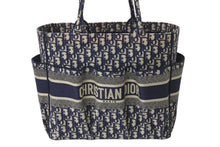 Load image into Gallery viewer, Christian Dior クリスチャンディオール ブックトート トートバッグ 50-MA-0230 オブリーク ネイビー キャンバス 良品 中古 4c072588