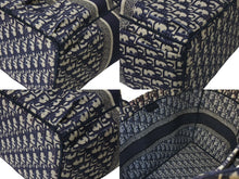 Load image into Gallery viewer, Christian Dior クリスチャンディオール ブックトート トートバッグ 50-MA-0230 オブリーク ネイビー キャンバス 良品 中古 4c072588